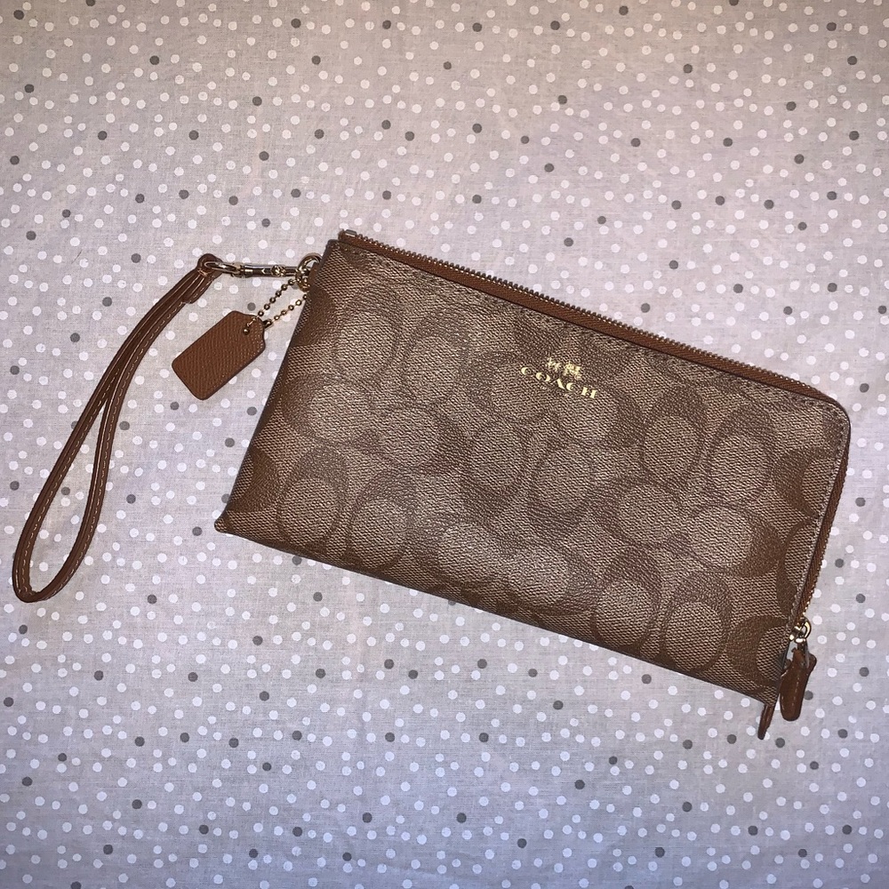 Coach Two Compartment Wristlet